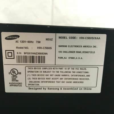 Samsung HW-C560S receiver image 7