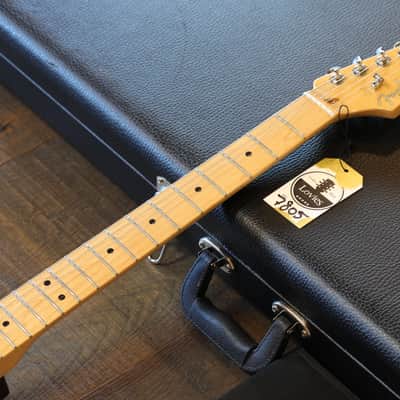 MINTY! 2014 Fender American Deluxe Stratocaster Plus Mystic 3-Color Sunburst w/ Personality Cards + COA OHSC image 3