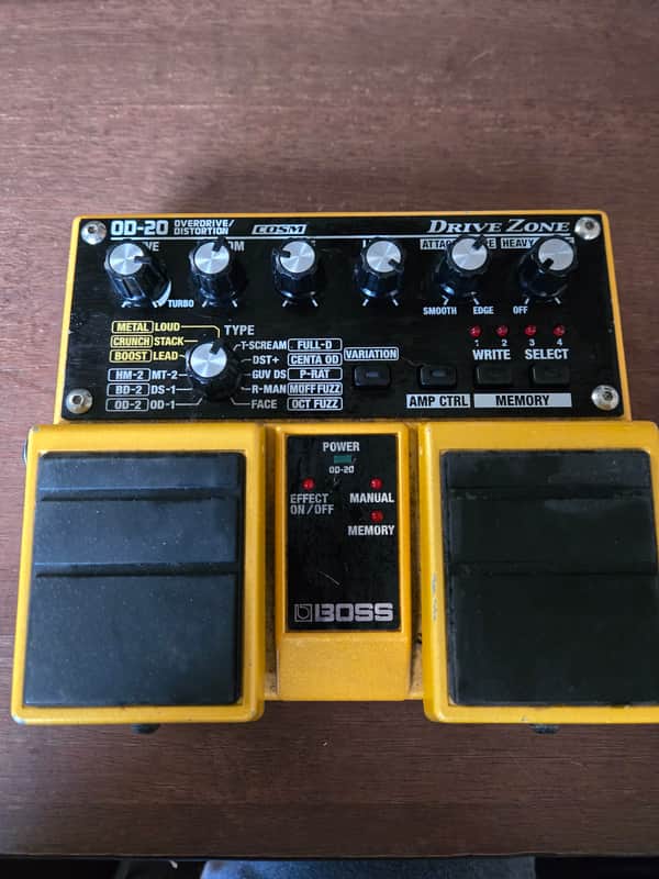 Boss OD-20 Overdrive/Distortion 2005 - Present - Yellow image 1