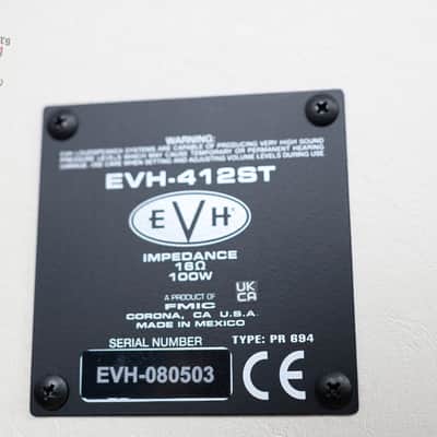 EVH 5150 III 412 4X12 Cabinet 2022 - White Tolex image 9