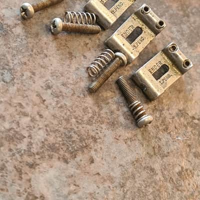 Vintage Fender Stratocaster Tremolo bridge with pat pend saddles . image 8