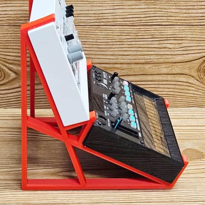 The Analog Source 2 Tier Red Desktop Stand for Korg Volca Beats Bass FM Keys Nubass Loop Mix Sample Synthesizer Mixer Drum Rhythm Machine Sampler image 6