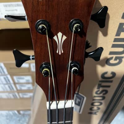 Ibanez AEGB24E AEG Acoustic-electric Bass Guitar - Mahogany Sunburst High Gloss image 4