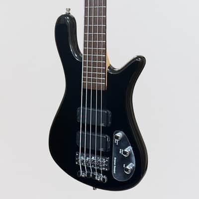 Warwick RockBass Streamer Standard 5-String Electric Bass Guitar - Black image 3