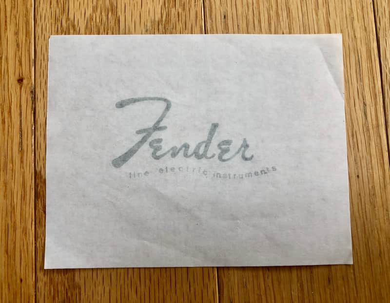 1950's Fender Polish Cloth "Silk Screen Transfer"(?) image 1
