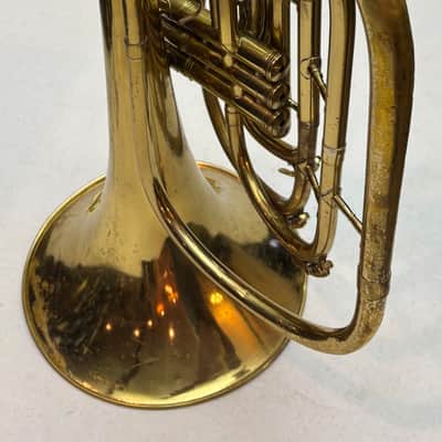 King 1122 Mellophone / Marching French Horn c.1980 w/ Anvil Flight Case – Good Playing Condition image 17