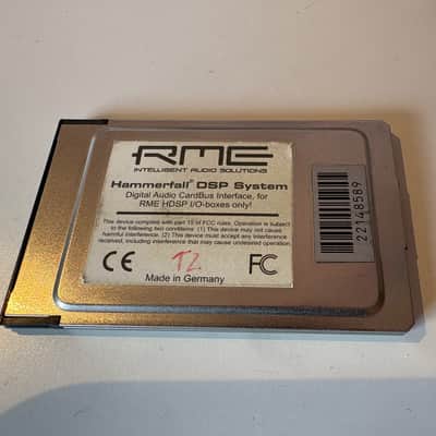 RME Hammerfall DSP High Speed CardBus digital audio interface + cable image 4