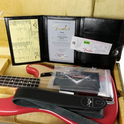 Fender Custom Shop 1957 Precision Bass Time Capsule Fiesta Red image 6