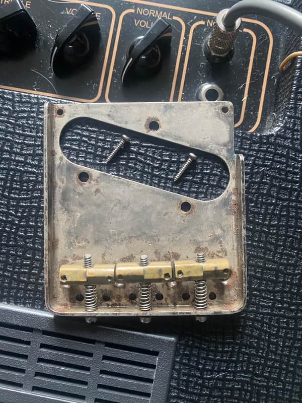 Callaham Vintage T Model Tele Bridge Assembly - Relic image 1