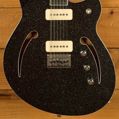 Reverend Airwave 12-String - Ebony - Black Sparkle image 3