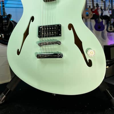 Fender Tom DeLonge Starcaster Semi-hollowbody Electric Guitar - Satin Surf Green FREE PLEK! 467 image 1