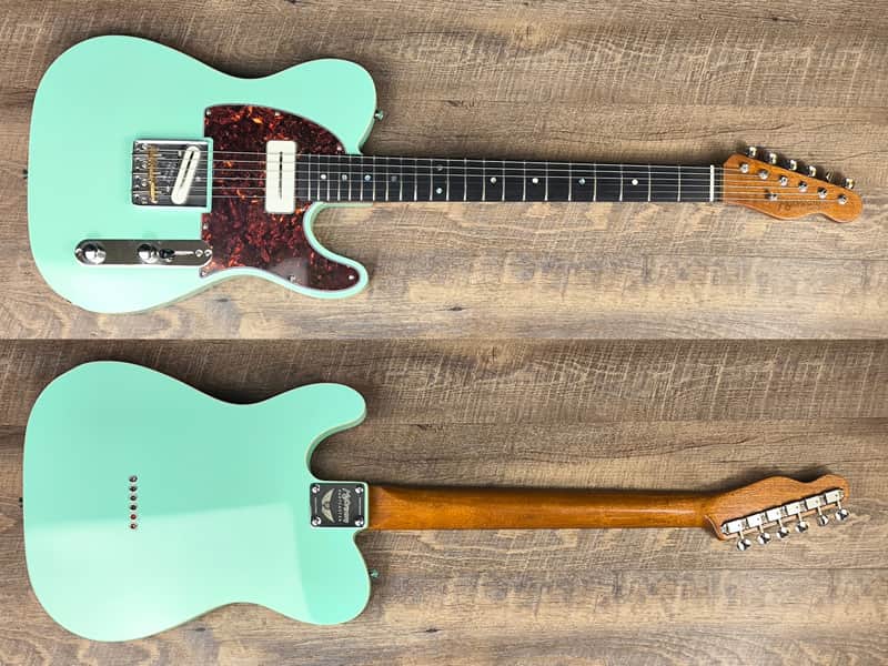 MyDream Partcaster Custom Built - Surf Green Ebony Charlie Christian Freeway image 1