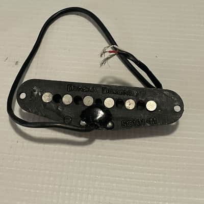 2000's Seymour Duncan Designed SC101 Black Neck Single Coil Guitar Pickup 6.83k (Missing cover) image 4