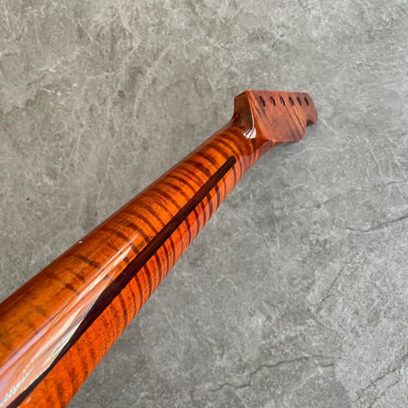 Telecaster electric guitar Neck Tiger Flame Maple 22 fret TL Telecaster electric guitar Neck Tiger Flame Maple 22 fret TL