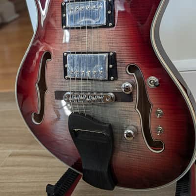 Firefly Pegasus Hollow-Body 2026 - *RARE* Flamed Maple Cherry Burst image 16