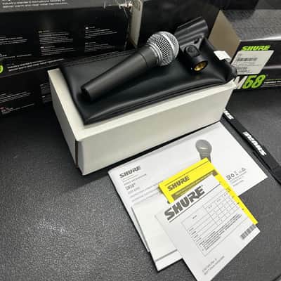 Shure SM58 Handheld Cardioid Dynamic Microphone 1984 - Present - Black image 3