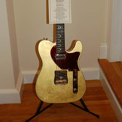 2017 NAMM Fender Prestige Masterbuilt 24 Karat Gold XXX NOS Custom ShopTelecaster -Yuriy Shishkov image 22