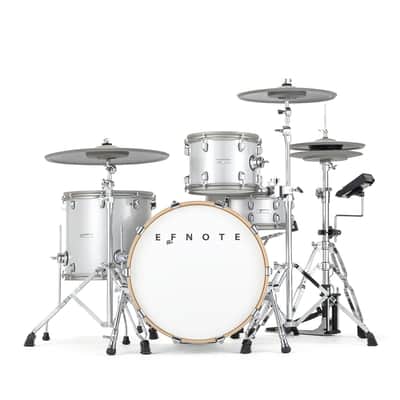 EFNOTE 7 Electronic Drum Set - White Sparkle DRUM ESSENTIALS BUNDLE image 3