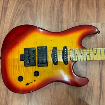 Epiphone Gibson S-510 / SKB-1000 435i 635i Electric Guitar Superstrat U2 Strat ULTRA RARE, only 400 units made on Samick factory Sunburst image 3