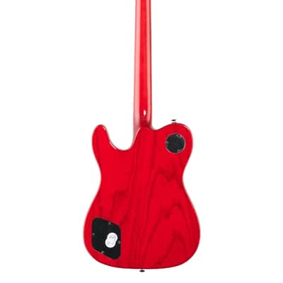 Fender Jim Adkins JA90 Tele Thinline Guitar Laurel Neck Crimson Transparent image 5