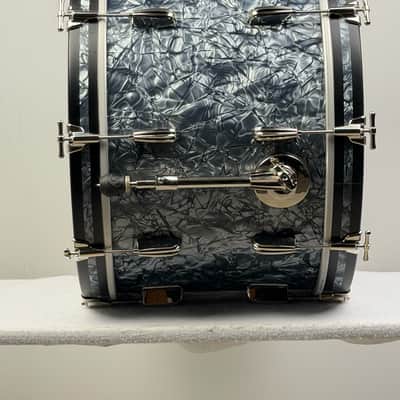 Slingerland 22/13/16" Radio King Drum Set - Black Diamond Pearl image 8