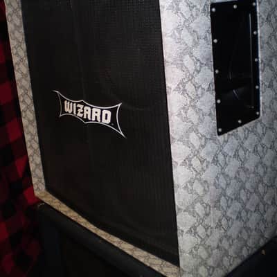 Rare Worlds Best  4x12 Sound Projection cab-1993 Wizard cab - 4 Sidewinder S12-150 w-Snakeskin Tolex image 6