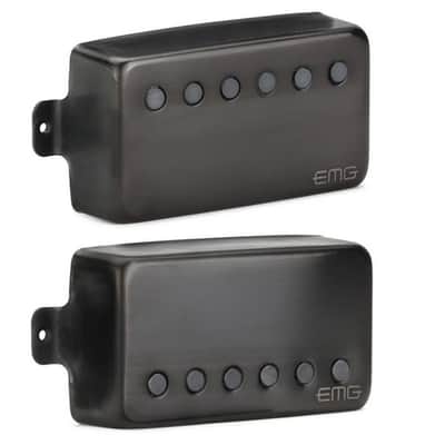 EMG James Hetfield JH Pickup Set~Brushed Black Chrome~W/Wiring Kit~Active~Brand New image 2
