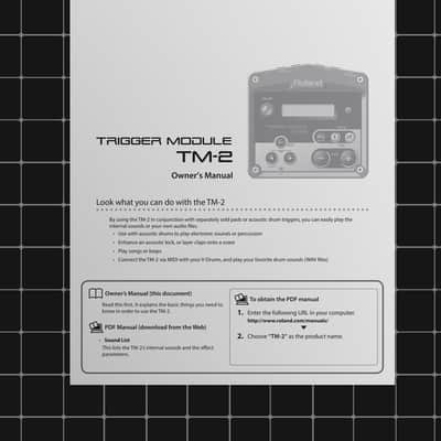 Roland TM-2 — 3 in 1 Owners Manual User Guide Instructions — 32 Pages — USA Made