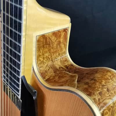 Yunzhi Archtop Jazz Guitar 2021 Natural Golden image 6