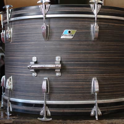 1970's Ludwig Pro Beat in "Ebony Oyster" 14"x24" 16"x16" 9"x13" image 2