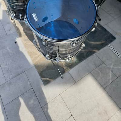 Ludwig LF868 Classic Maple 16x18" Floor Tom 1998 - 2015 - Black Oyster Pearl image 2