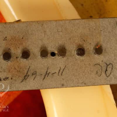 original 1964 Fender JAZZMASTER Olympic White w/matching headstock image 24