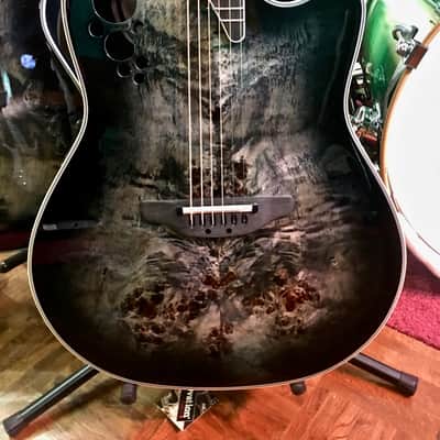 Ovation ExoticWood Legend Acoustic/Electric Guitar (Poplar Burl Burst) with Bag (C2078AXP2-PB) image 2