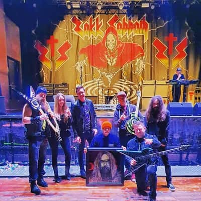 Zakk Wylde Les Paul Custom Bullseye Signed 50th Anniversary Black Sabbath Electric Guitar by Gibson Epiphone image 2