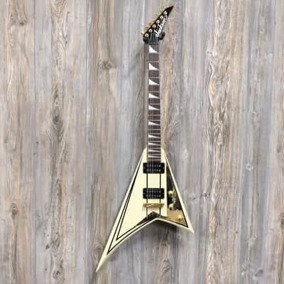 Jackson Pro Series RR5 Rhoads 2003 - 2009 - Ivory with Black Pinstripes image 3
