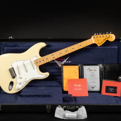 2024 Fender Custom Shop '68 Reissue DLX Stratocaster Closet Classic - Aged Vintage White | USA Maple Neck 3.6kg | CoA OHSC image 2