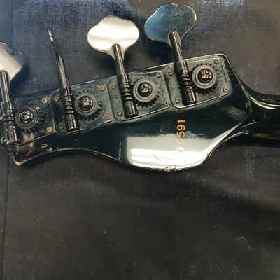 Electra Phoenix 4 string bass 1980's - Gloss black image 14
