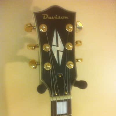 Davison Les Paul Custom Style Gtr. Black image 7