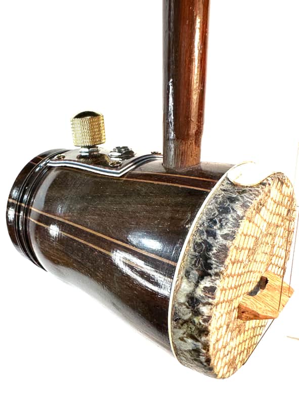 Electric Erhu chinese violin experimental instrument Electric Ehru 1970s Snakeskin image 1