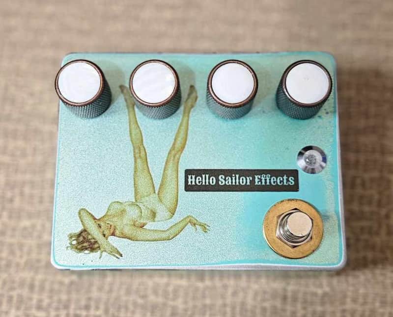 Hello Sailor Effects Pin Up Delay - Mermaid green nitrocellulose lacquer image 1