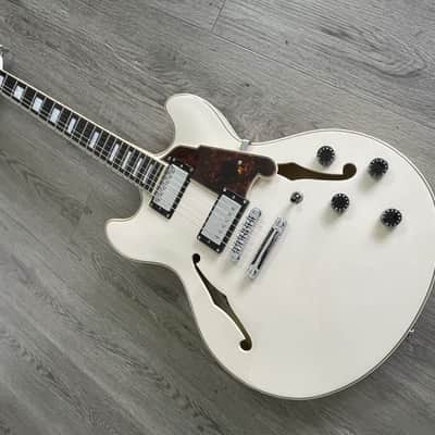 D'Angelico Premier DC Semi-Hollow Double Cutaway Electric Guitar 2019 - 2020 - Champagne with KILLER Taylor Gigbag image 19