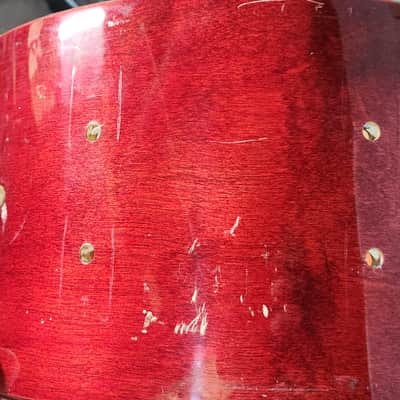 Tama Mastercraft Aw456 Artwood 14x6.5 Birch Snare Shell. Cherry Wine lacquer image 14