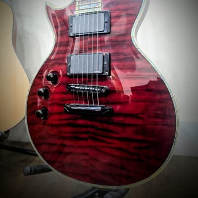 Left Handed ESP LTD Eclipse EC-1000 Mid 2000's - See thru black cherry image 1