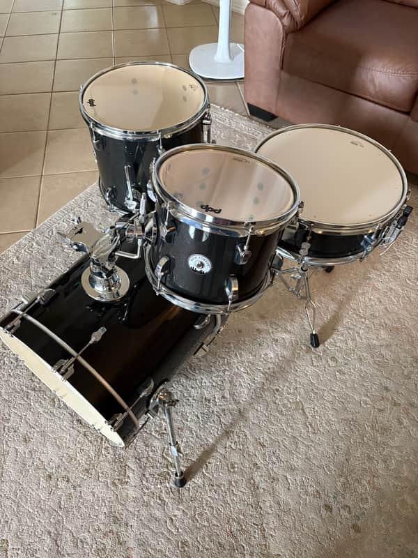 PDP PDNY1604BO New Yorker 10/13/16/5x14" 4pc Drum Kit 2021 - Present - Black Onyx Sparkle image 1