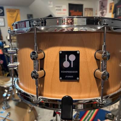 Sonor Kompressor 13x7" Beech Snare Drum 2023 - Present - Natural image 1