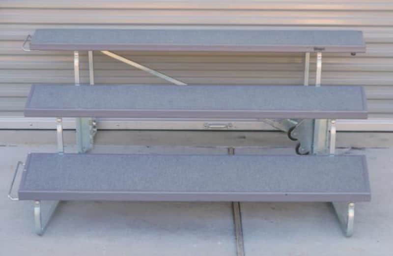 Wenger 6' x 18" Tourmaster 3 Step Grey Choral Choir Riser - 10 Avail - CAN SHIP! image 1