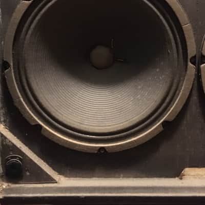Vintage 1975 Ampeg V-4 Model SPV400 4x12 Speaker Cabinet Black Tolex Made in USA Eminence image 9