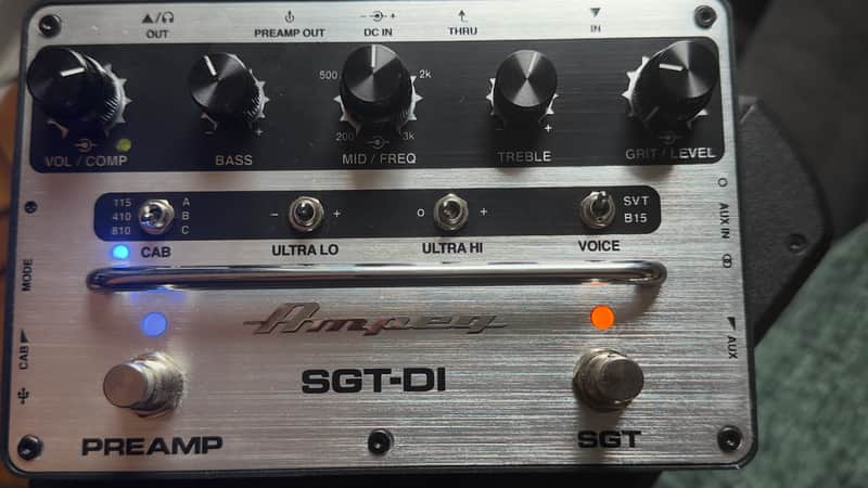 Ampeg SGT-DI Bass Preamp / DI 2023 - Present - Silver / Black image 1