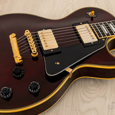 1981 Tokai Love Rock Custom LC100 Vintage Guitar Wine Red, 100% Original w/ Case image 6