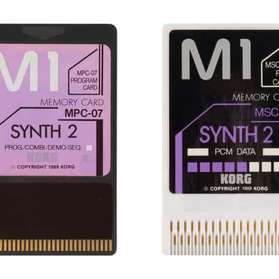 Korg M1 Synth 2 Card Set (Program Data MPC-07, PCM Data MSC-07)